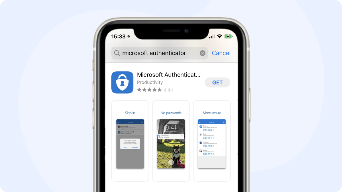 microsoft authenticator ny telefon